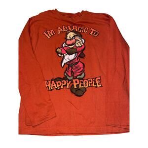 Disney Store Grumpy I'm allergic to Happy People long sleeve T-shirt  med adult
